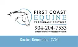 business card design for First Coast Veterinary Services