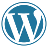 Wordpress logo links to WordPress website
